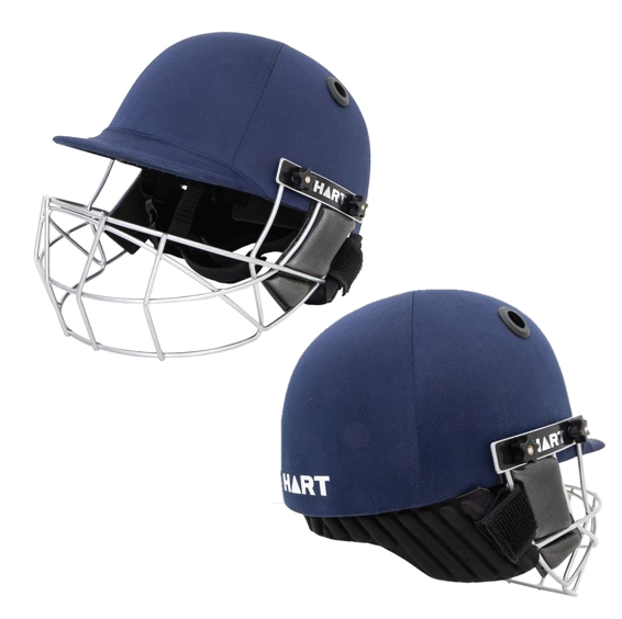 HART Test Batting Helmet Youth 5457cm Blue with a removable stem guard Mt Eliza Cricket Club